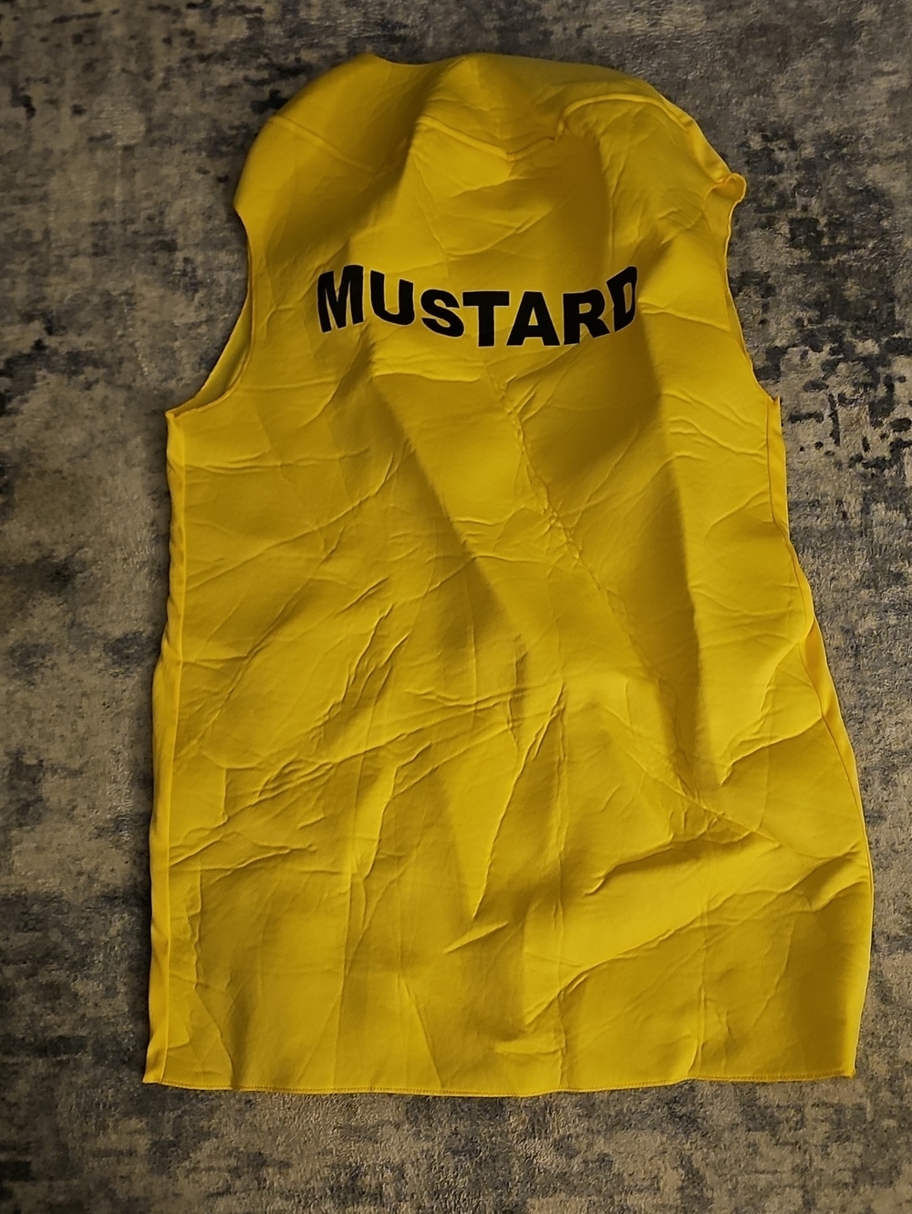 Mustard Yellow Adult One-Piece Sleeveless Costume
